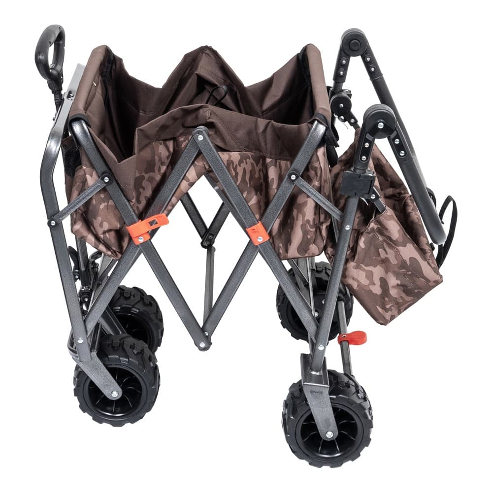 DPT, Garden Cart and Wheelbarrow, Foldable Utility Cart, Olive, Size 118*63*67 Cm
