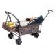 DPT, Garden Cart and Wheelbarrow, Foldable Utility Cart, Olive, Size 118*63*67 Cm
