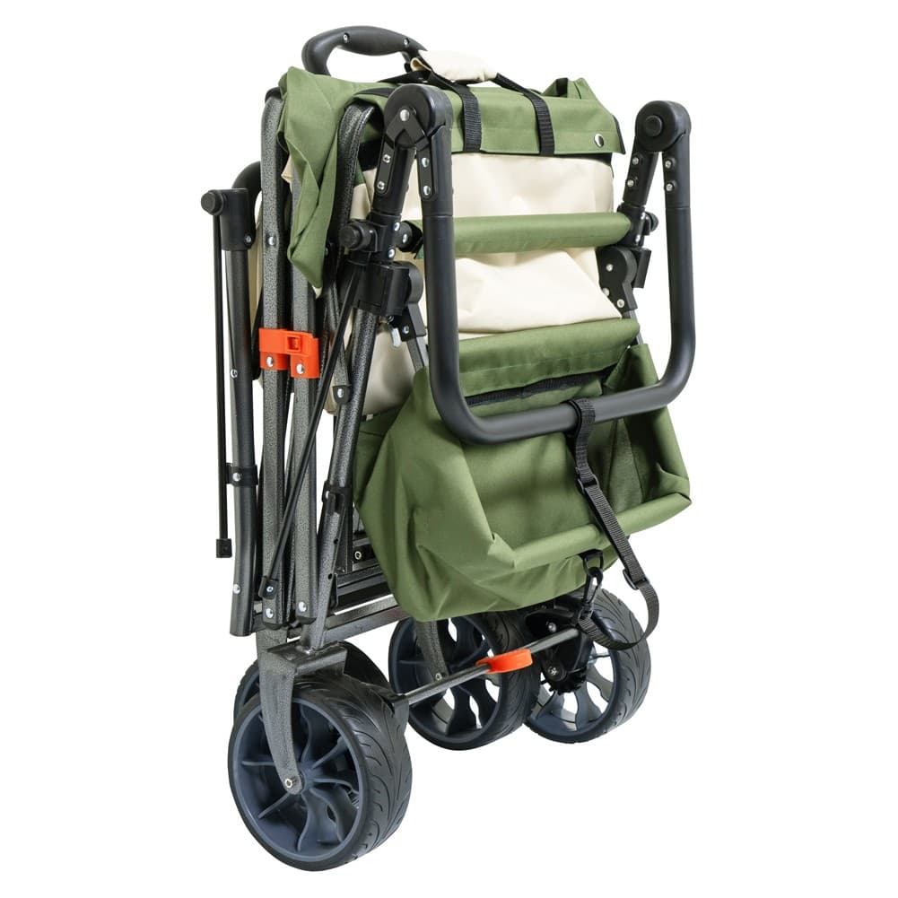 DPT, Garden Cart and Wheelbarrow, Foldable Utility Cart, Green, Size 123*54.5*99 Cm