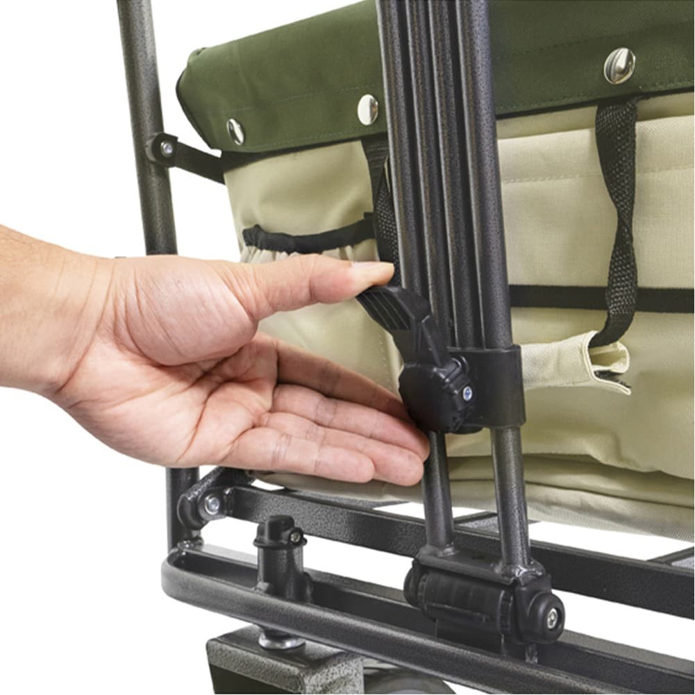 DPT, Garden Cart and Wheelbarrow, Foldable Utility Cart, Green, Size 123*54.5*99 Cm