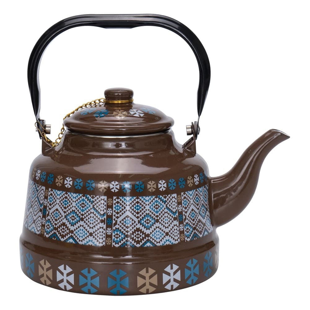 ALSANIDI, Traditional teapot, Teapot, Coffee Brown, capacity 2.5 L