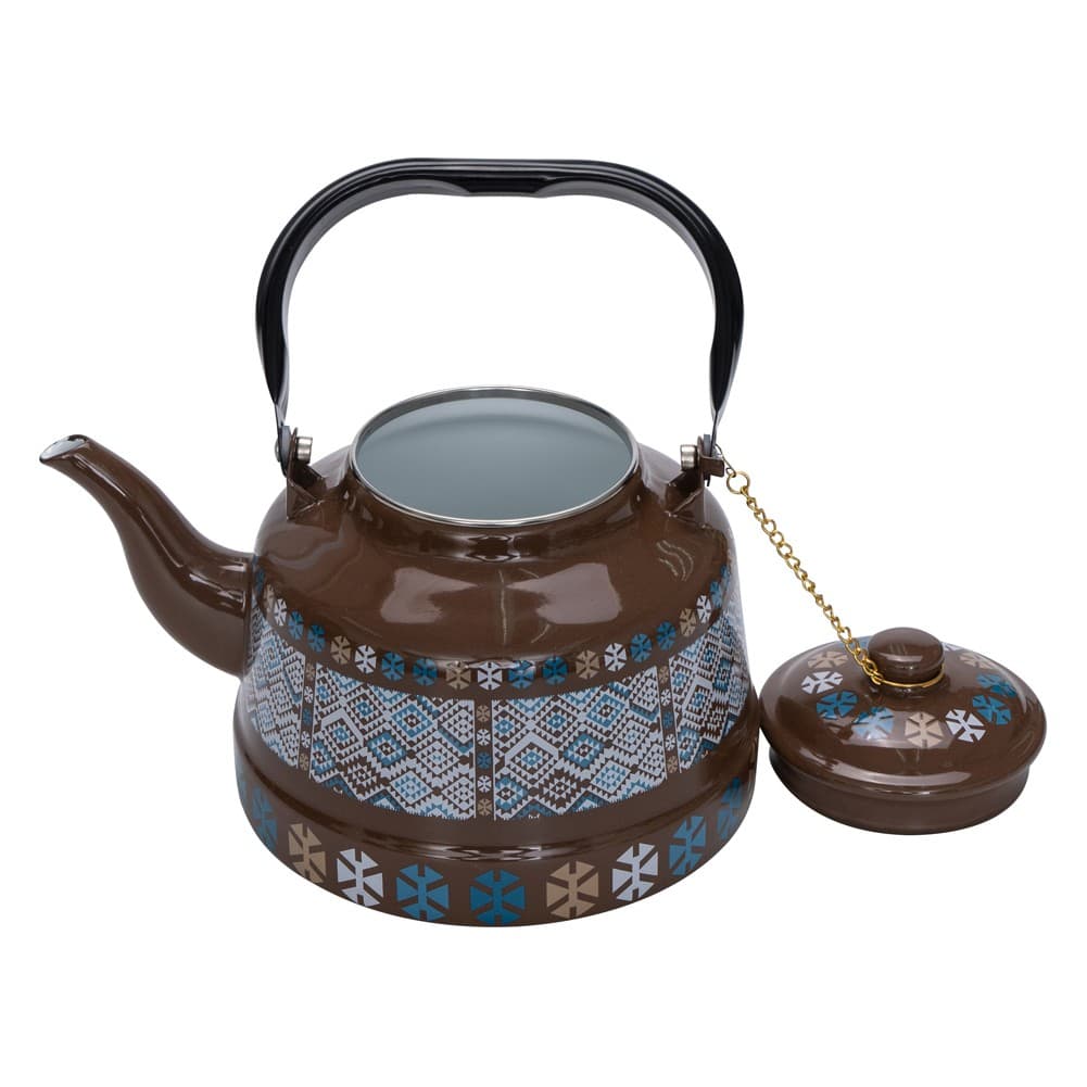 ALSANIDI, Traditional teapot, Teapot, Coffee Brown, capacity 2.5 L