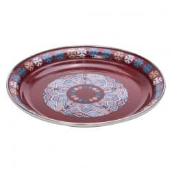 ALSANIDI, Traditional Engraved Dust Tray, Traditional Plate, Agate , Size 39 Cm