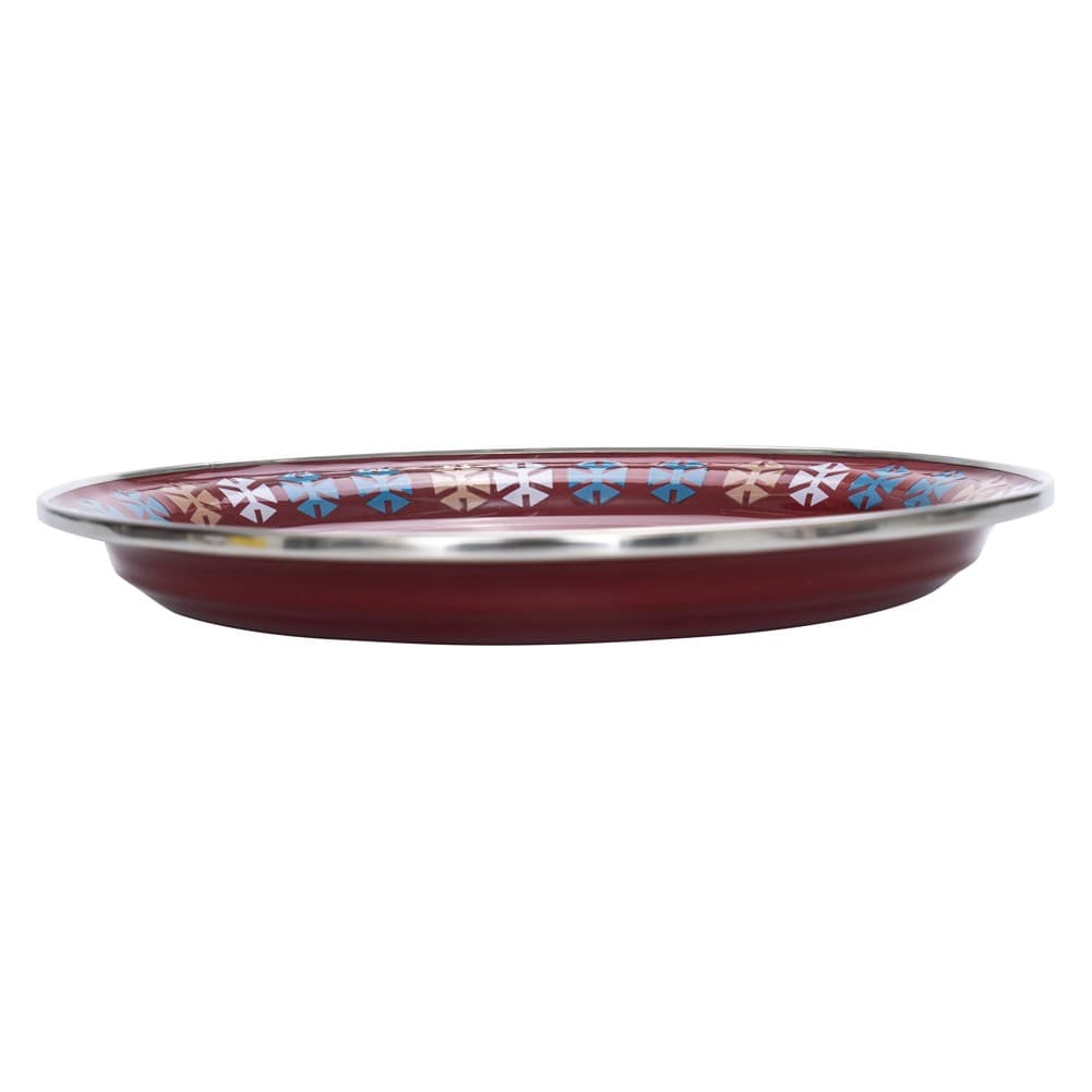 ALSANIDI, Traditional Engraved Dust Tray, Traditional Plate, Agate , Size 39 Cm
