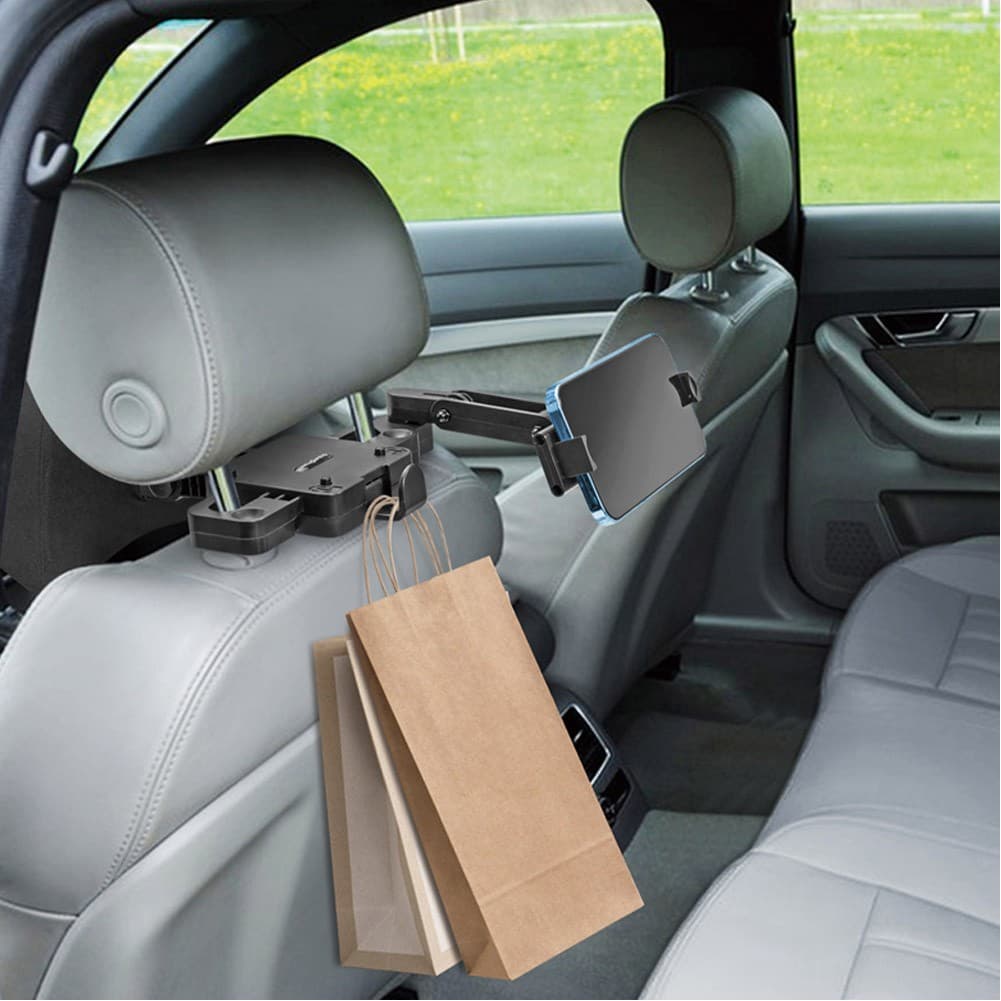 ALSANIDI, Car headrest, Foam headrest, Black, Size 25*12*18 Cm