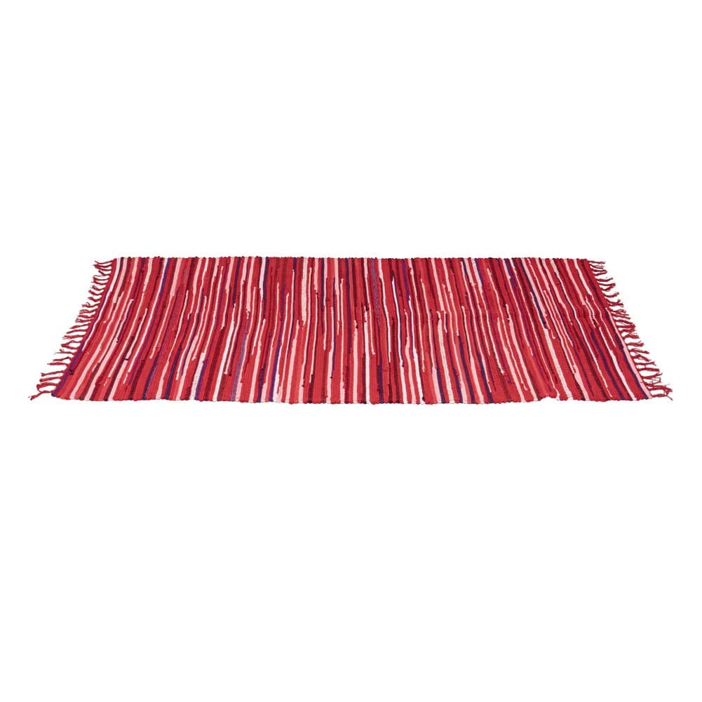 ALSANIDI, cotton floor mat, cotton floor cushion, Red, Size L210*W85 Cm