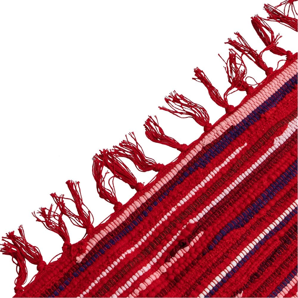 ALSANIDI, cotton floor mat, cotton floor cushion, Red, Size L210*W85 Cm