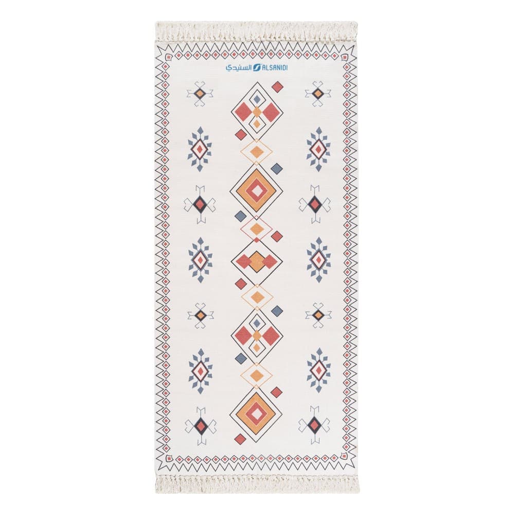 ALSANIDI, cotton floor mat, cotton floor cushion, White, Size L180*W85 Cm