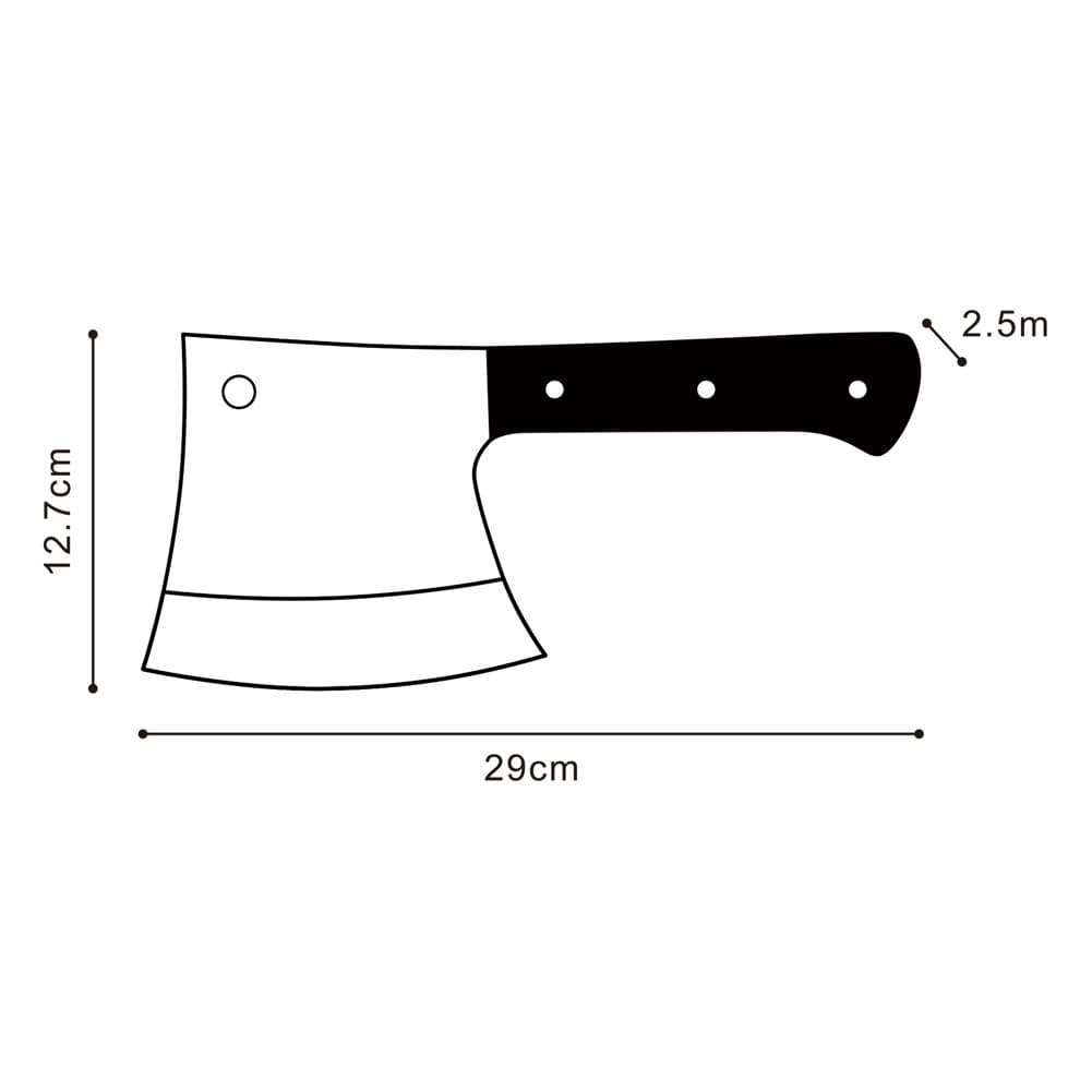 DPT, Stainless steel cleaver, Meat cleaver, Silver, Size29*12*2.5 Cm