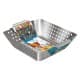 ALSANIDI, Non-stick grill basket, Grill grates, Silver, Size 21.5*21.5*6.5 Cm