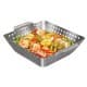 ALSANIDI, Non-stick grill basket, Grill grates, Silver, Size 21.5*21.5*6.5 Cm