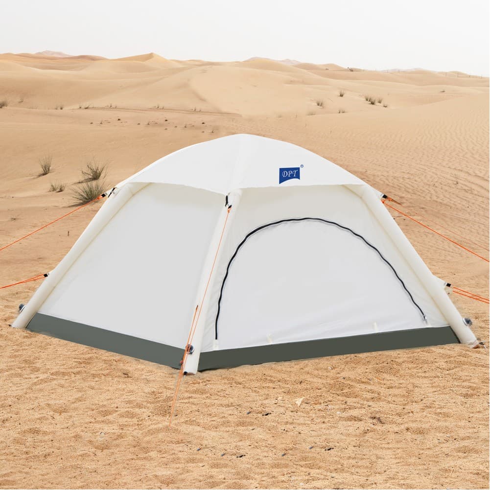 DPT, Air Cotton Tent for Trips, Inflatable Tent, Beige, Size 210*210*136 Cm