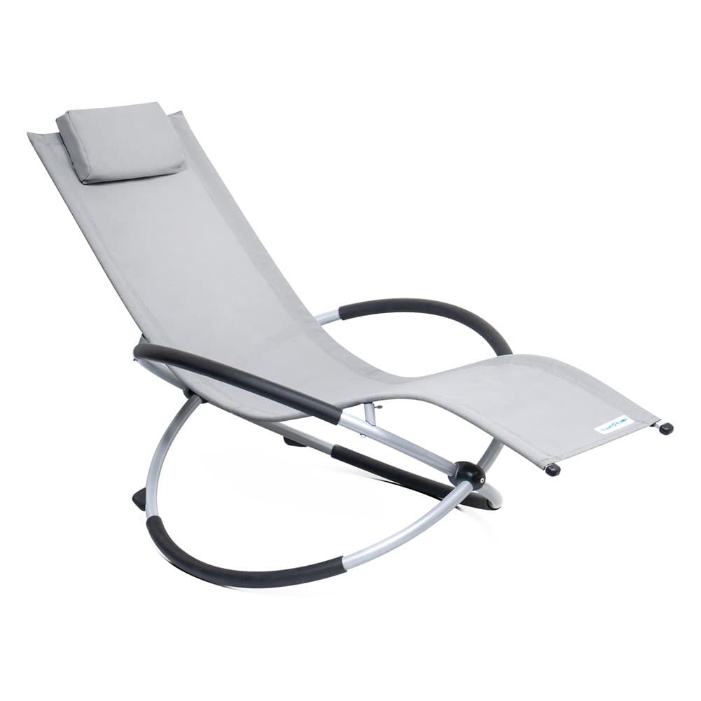 ALSANIDI, Rocking chair for travel and camping, Trips Chair, Gray,  Size156*76*83 Cm