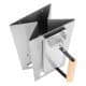 ALSANIDI, Charcoal and Firewood Torch, Chef cooking stove burners, Silver, Size28*26*27 Cm