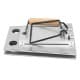ALSANIDI, Charcoal and Firewood Torch, Chef cooking stove burners, Silver, Size28*26*27 Cm