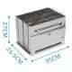 ALSANIDI, Charcoal stove, Charcoal burner, Silver, Size 35*25*27 Cm