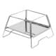 ALSANIDI, Charcoal stove, Charcoal burner, Silver, Size 23*23*25 Cm