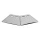 ALSANIDI, Charcoal stove, Charcoal burner, Silver, Size 23*23*25 Cm