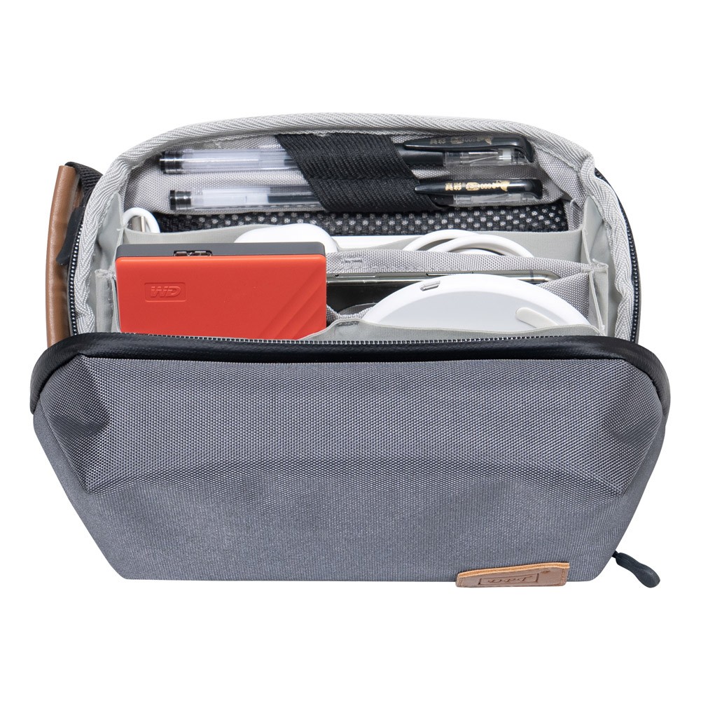 DPT, Travel personal purposes bag, Water Waterproof Personal Travel Bag, Gray, Size20.5*10*11 Cm