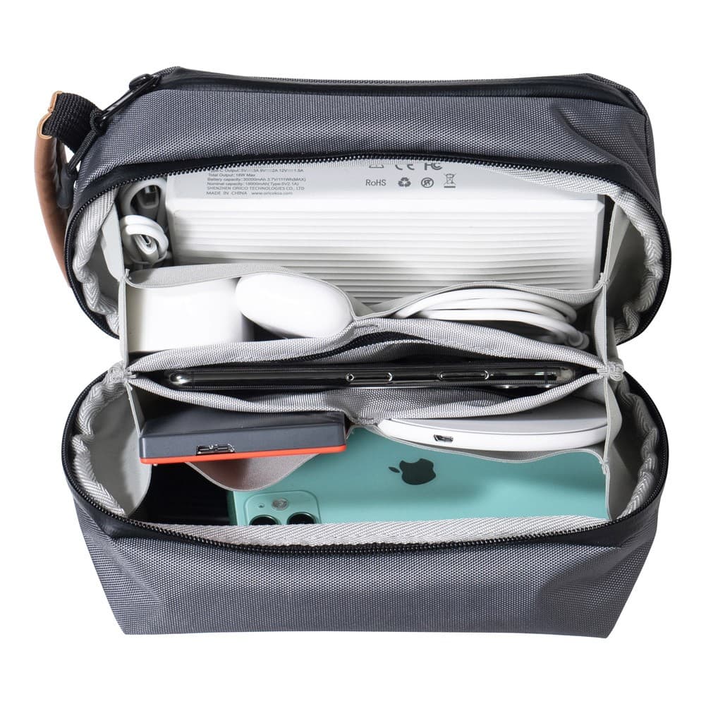 DPT, Travel personal purposes bag, Water Waterproof Personal Travel Bag, Gray, Size26*11*15 Cm