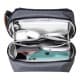 DPT, Travel personal purposes bag, Water Waterproof Personal Travel Bag, Gray, Size26*11*15 Cm