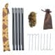 ALSANIDI, Nylon windbreak for trips, Camping Curtain, Sandy, Size 320*320*150Cm