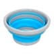 ALSANIDI, Foldable Camping platewashing Bucket, Foldable Polyethylene water bucket, Gray*Blue, capacity 5 L