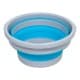 ALSANIDI, Foldable Camping platewashing Bucket, Foldable Polyethylene water bucket, Gray*Blue, capacity 10 L