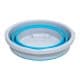 ALSANIDI, Foldable Camping platewashing Bucket, Foldable Polyethylene water bucket, Gray*Blue, capacity 10 L