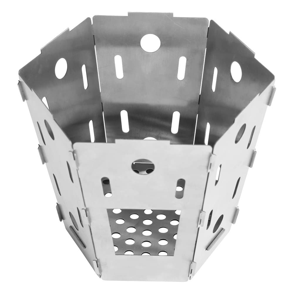 ALSANIDI, Charcoal stove, Charcoal burner, Silver, Size 12*19 Cm