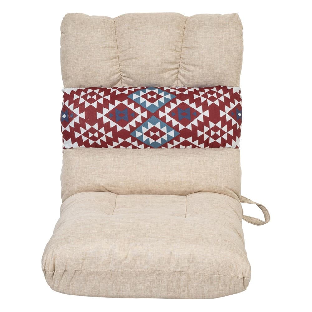 ALSANIDI, Ground Camping and Garden Chair, Trips Chair, Beige, Size 51*57*62 Cm
