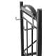 ALSANIDI, Firewood stand, Galvanized firewood holder, Black, Size47*32.5*129 Cm
