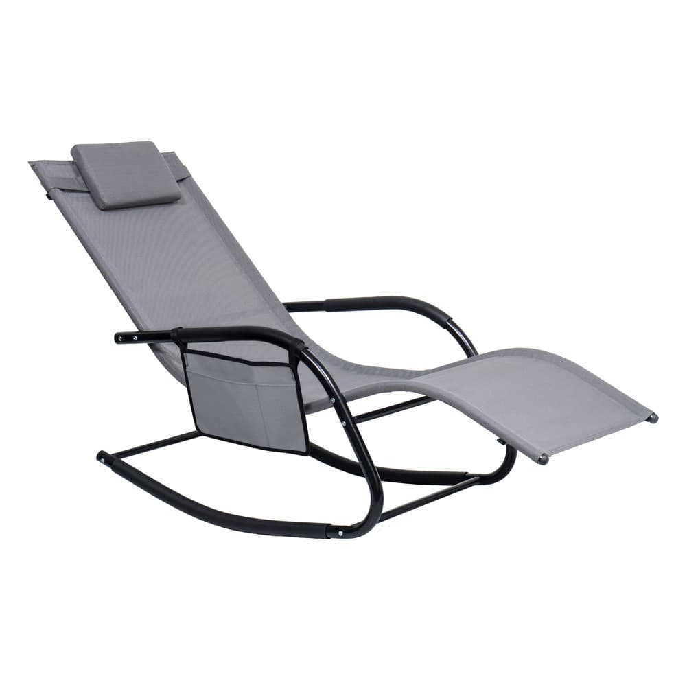 ALSANIDI, Leisure chair, Trips Chair, Gray, Size151*62*83 Cm