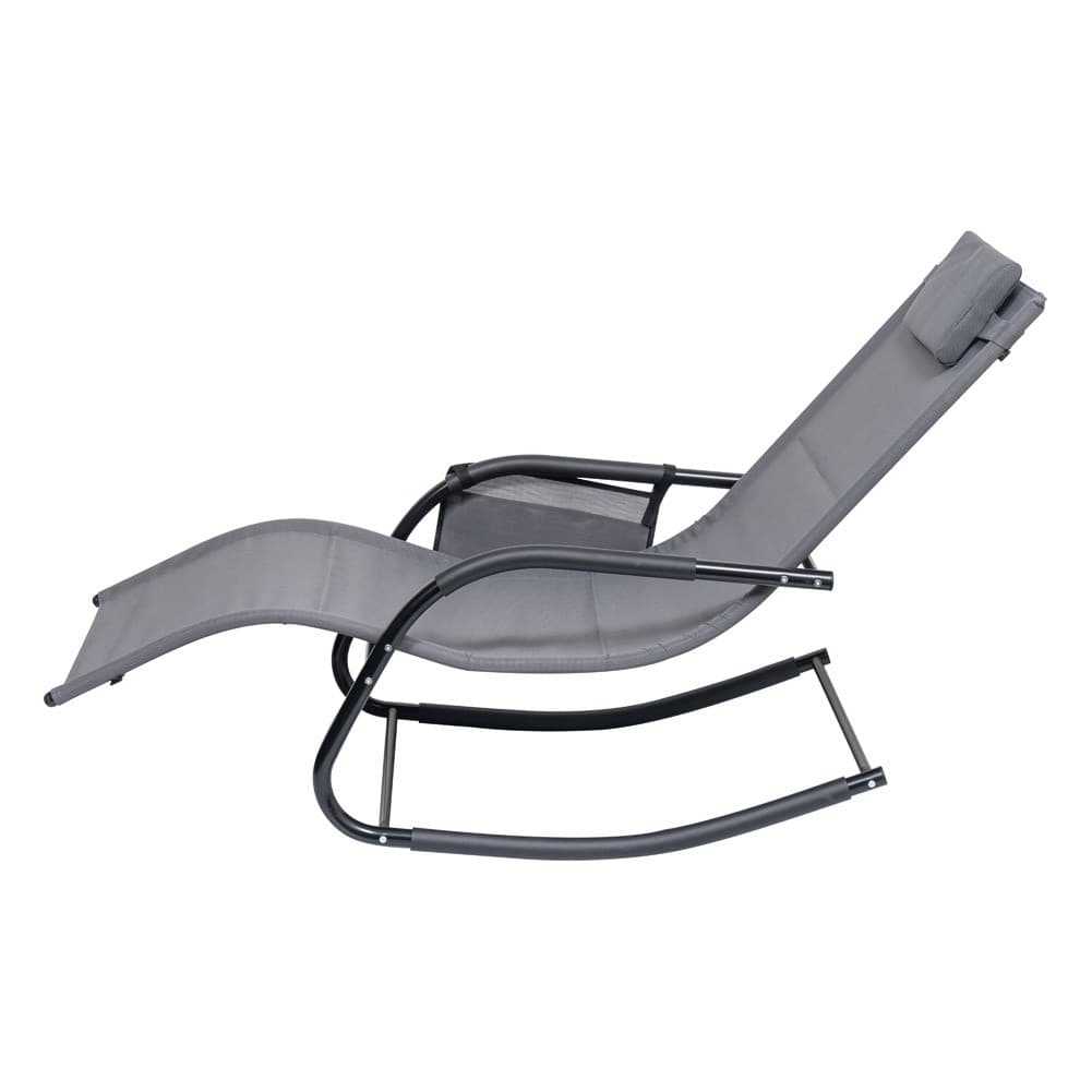 ALSANIDI, Leisure chair, Trips Chair, Gray, Size151*62*83 Cm