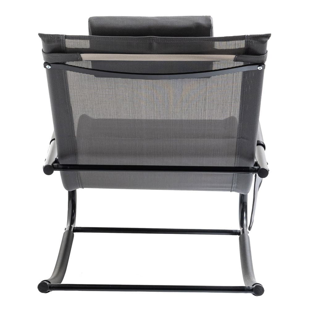 ALSANIDI, Leisure chair, Trips Chair, Gray, Size151*62*83 Cm