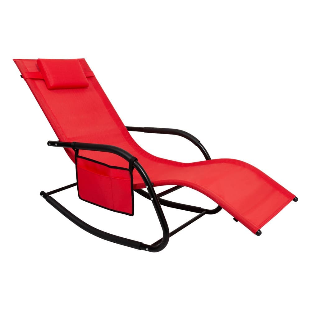ALSANIDI, Leisure chair, Trips Chair, Red, Size151*62*83 Cm