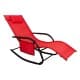ALSANIDI, Leisure chair, Trips Chair, Red, Size151*62*83 Cm