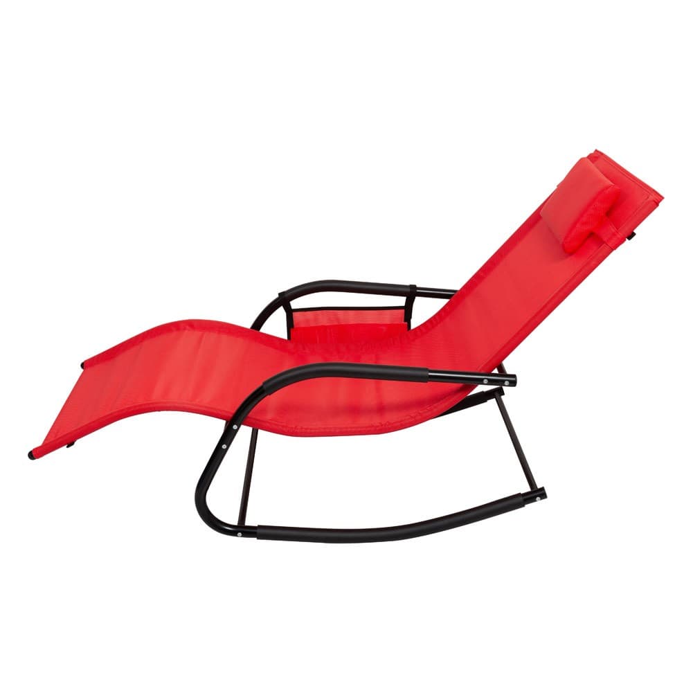 ALSANIDI, Leisure chair, Trips Chair, Red, Size151*62*83 Cm