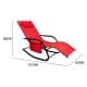 ALSANIDI, Leisure chair, Trips Chair, Red, Size151*62*83 Cm