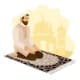 ALSANIDI, Memori Foam Prayer Rug, Comfortable Foam Prayer Rug, Beige, Size120*70*3 Cm