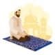 ALSANIDI, Memori Foam Prayer Rug, Comfortable Foam Prayer Rug, Blue, Size120*70*3 Cm