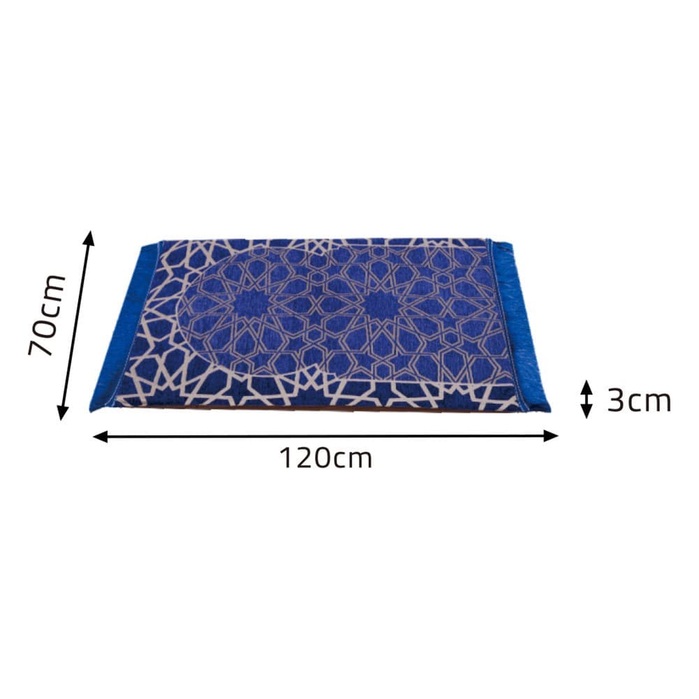 ALSANIDI, Memori Foam Prayer Rug, Comfortable Foam Prayer Rug, Blue, Size120*70*3 Cm
