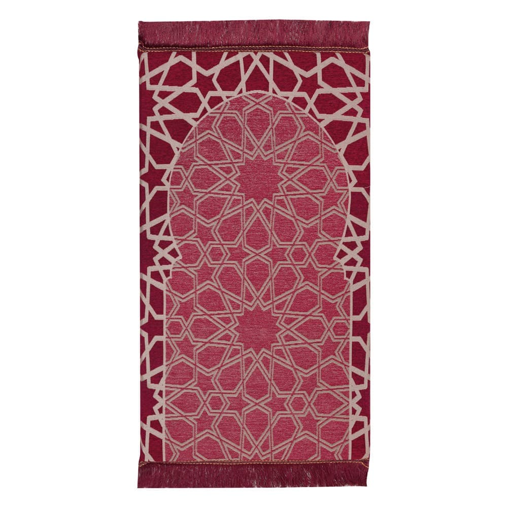 ALSANIDI, Memori Foam Prayer Rug, Comfortable Foam Prayer Rug, Red, Size120*70*3 Cm
