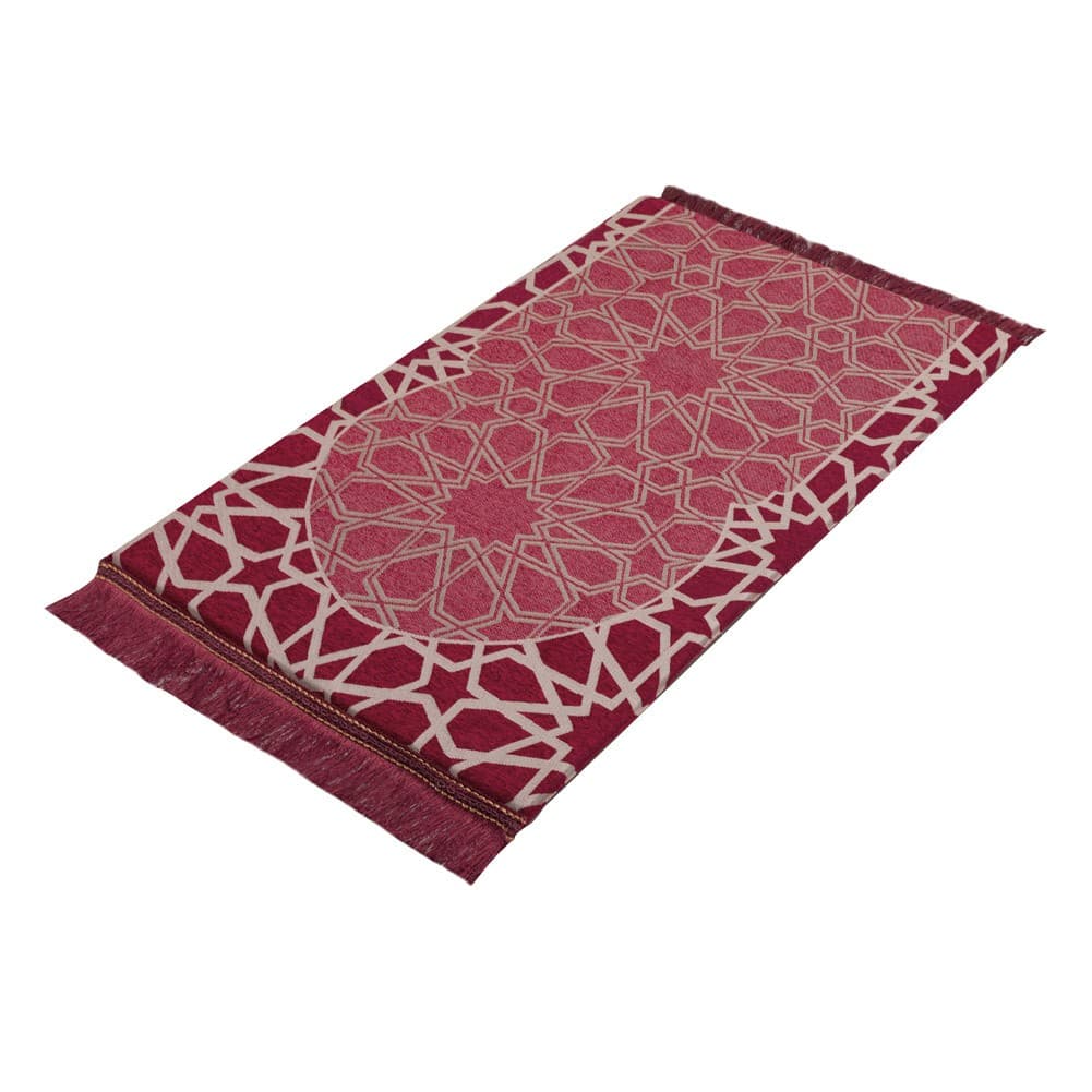 ALSANIDI, Memori Foam Prayer Rug, Comfortable Foam Prayer Rug, Red, Size120*70*3 Cm