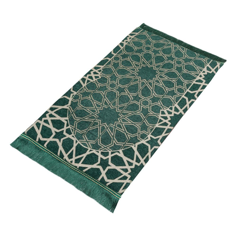 ALSANIDI, Memori Foam Prayer Rug, Comfortable Foam Prayer Rug, Green, Size120*70*3 Cm