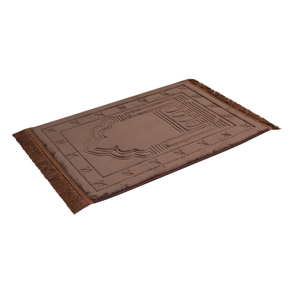 ALSANIDI, Memori Foam Prayer Rug, Comfortable Foam Prayer Rug, Brown, Size120*70*3 Cm