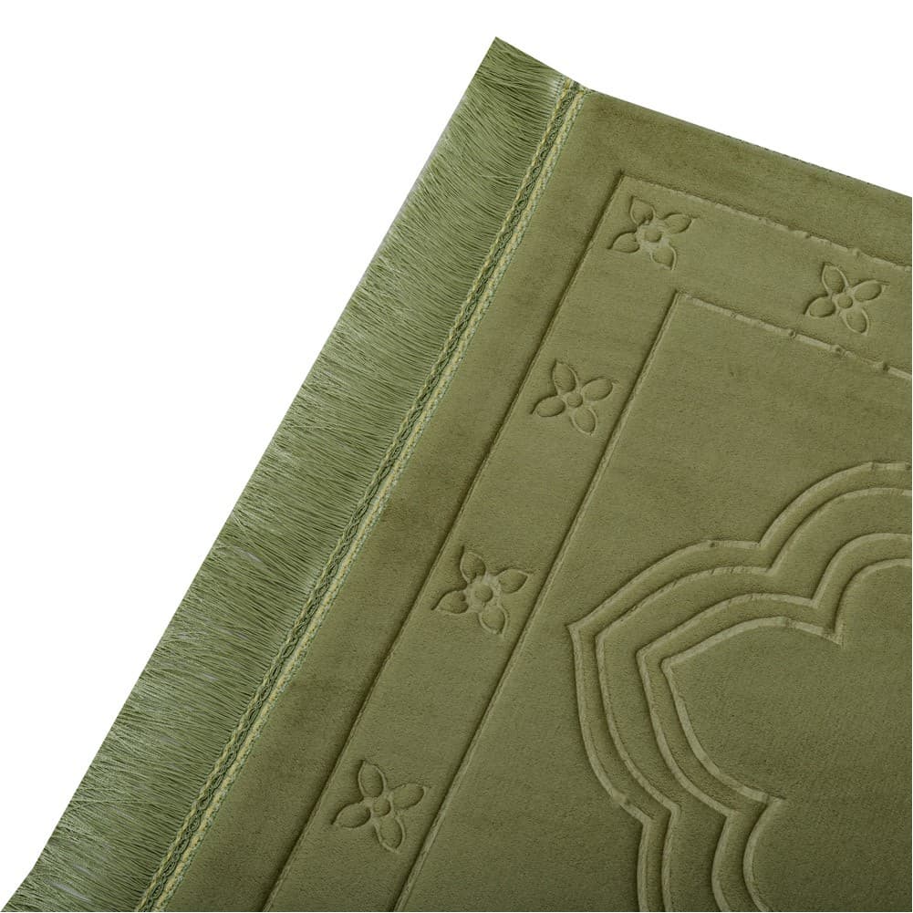 ALSANIDI, Memori Foam Prayer Rug, Comfortable Foam Prayer Rug, Green, Size120*70*3 Cm