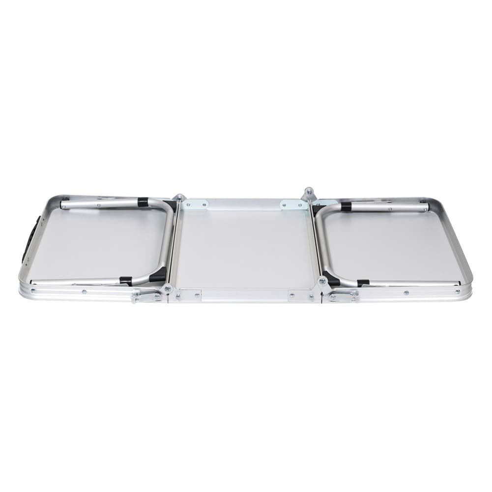 ALSANIDI, Foldable Aluminum Table, Foldable Table for Outdoor and Home Gardens, Agate , Size 90*40*33.5 Cm