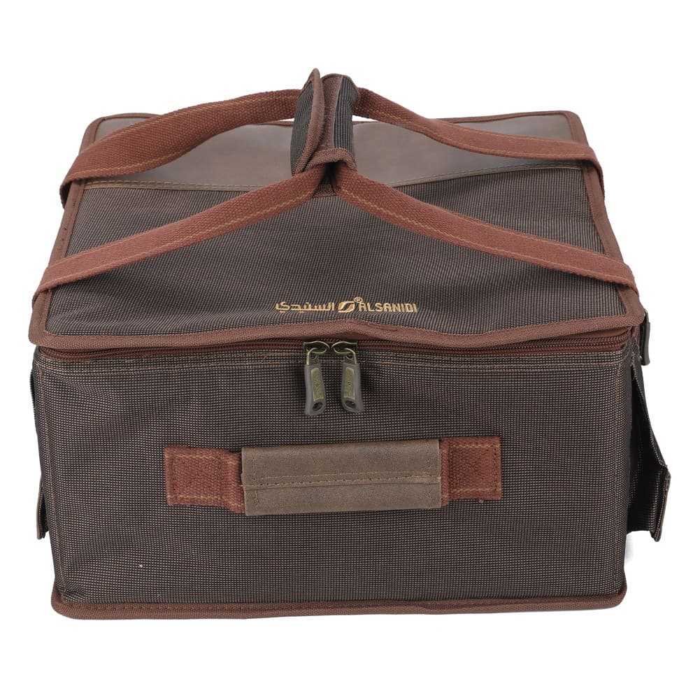 ALSANIDI, Al-Khair bag for trips, Camping bag, Coffee Brown, Size 38*37*20Cm