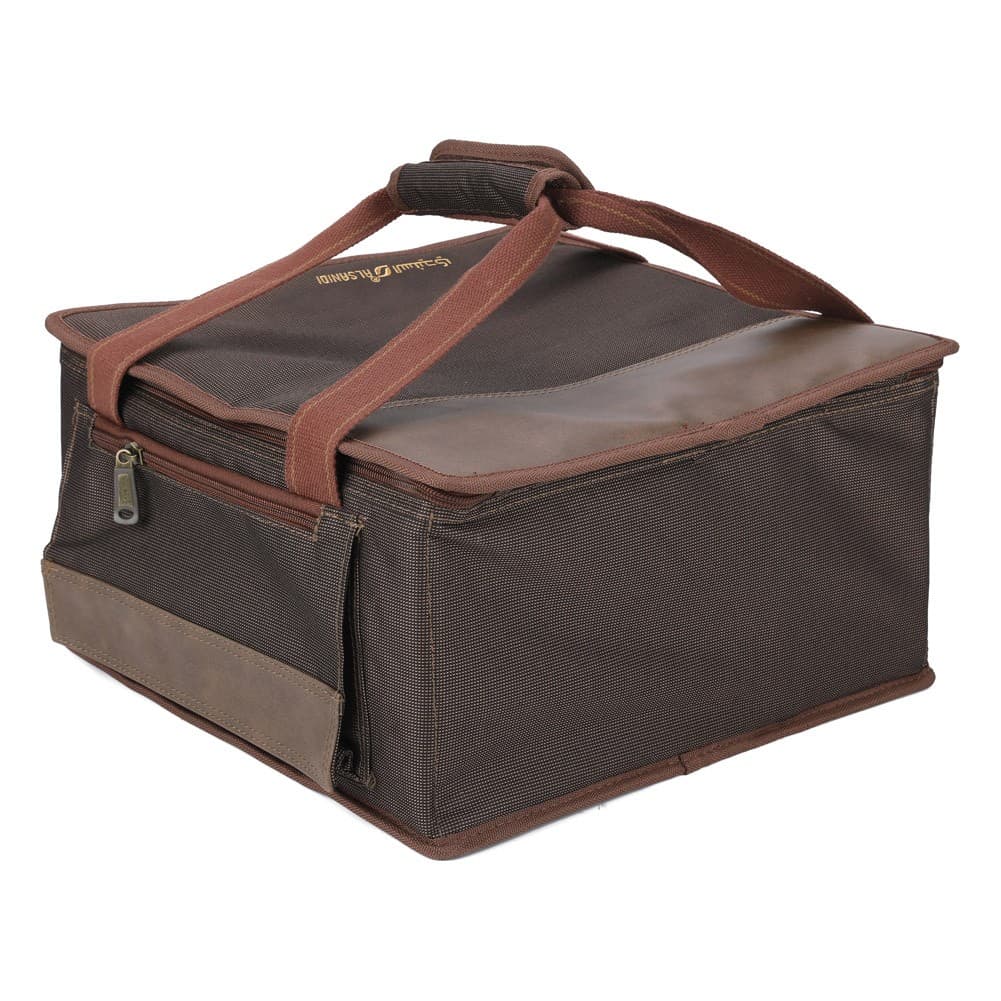 ALSANIDI, Al-Khair bag for trips, Camping bag, Coffee Brown, Size 38*37*20Cm